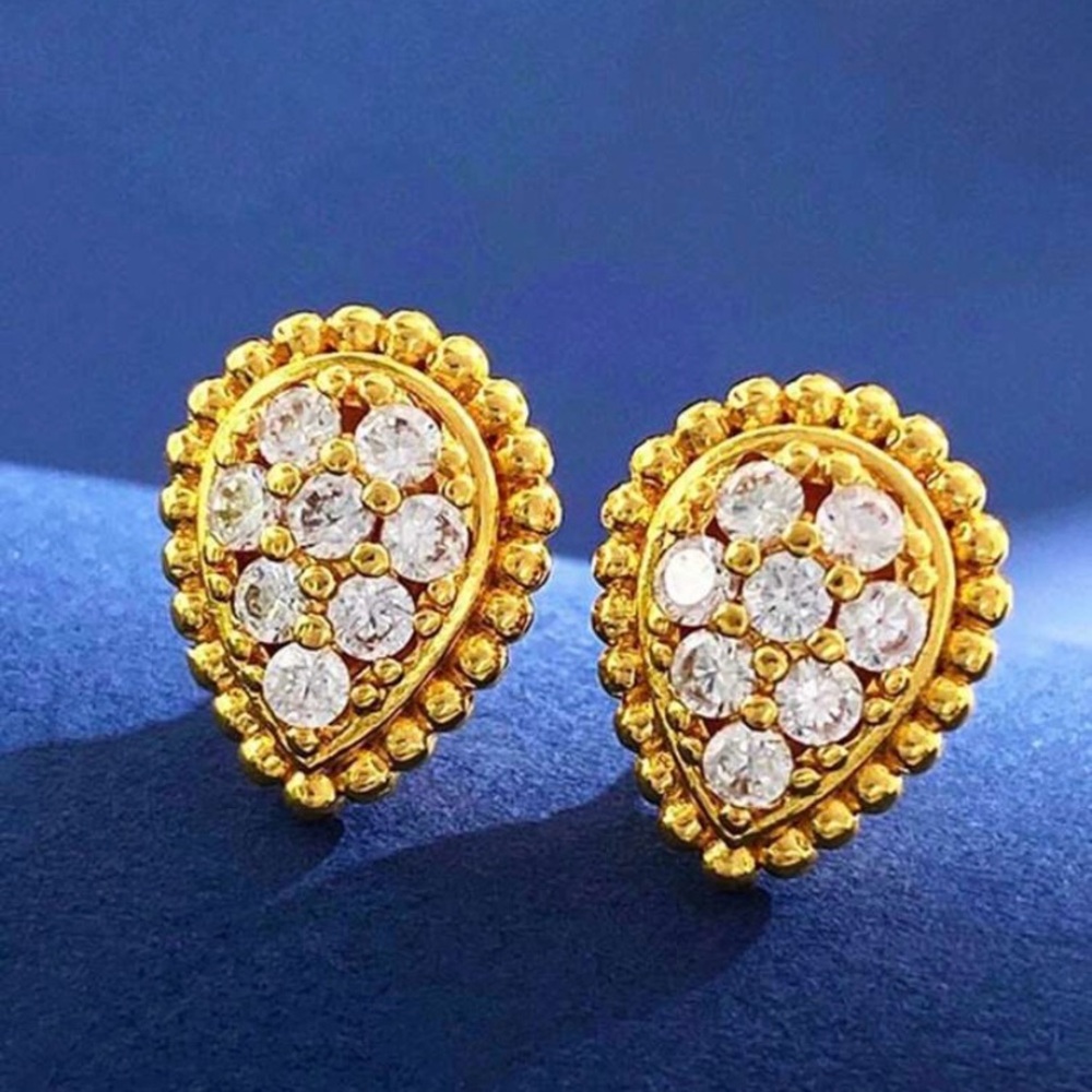 Gold Teardrop Earrings